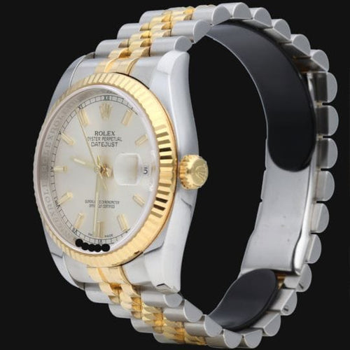 Montre Rolex Datejust - Montre 36 mm en or jaune et acier 58 Facettes MT42525