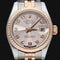 Montre Rolex - Montre Lady-Datejust 26 mm en or rose et acier 58 Facettes MT42572