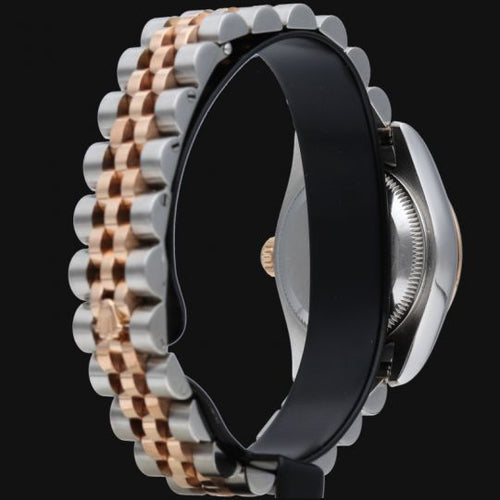 Montre Rolex - Montre Lady-Datejust 26 mm en or rose et acier 58 Facettes MT42572