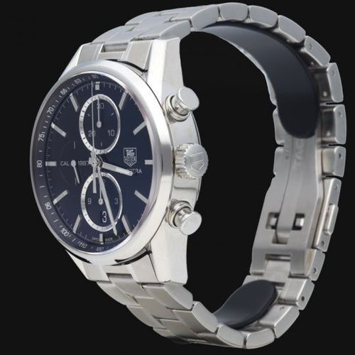 Montre TAG Heuer Carrera - Montre chronographe Calibre 1887 en acier 58 Facettes MT42770