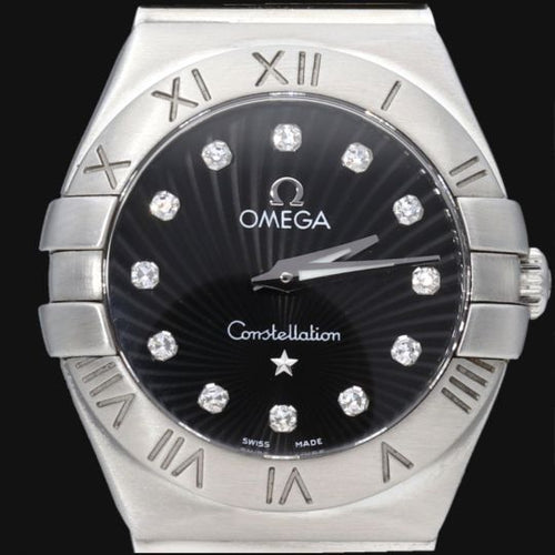 Montre Omega Constellation - Montre femme quartz en acier 27 mm 58 Facettes MT42795