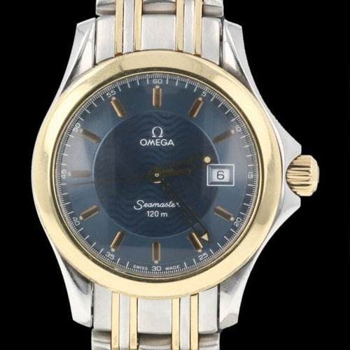 Montre Omega Seamaster 120M - Montre femme à quartz en or jaune et acier 58 Facettes MT42687
