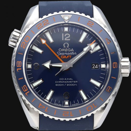 Montre Omega Seamaster Planet Ocean GMT - Montre homme 44 mm en acier 58 Facettes MT42798