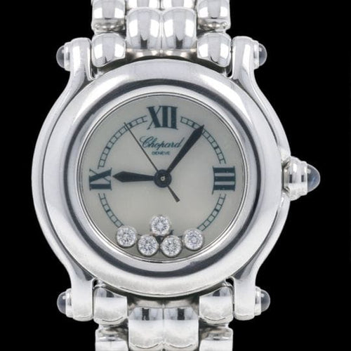 Montre Chopard Happy Sport Mini - Montre femme quartz en acier 26 mm 58 Facettes MT42883