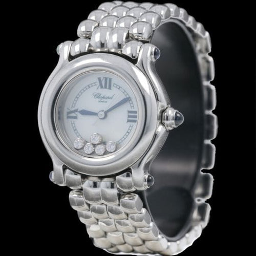 Montre Chopard Happy Sport Mini - Montre femme quartz en acier 26 mm 58 Facettes MT42883