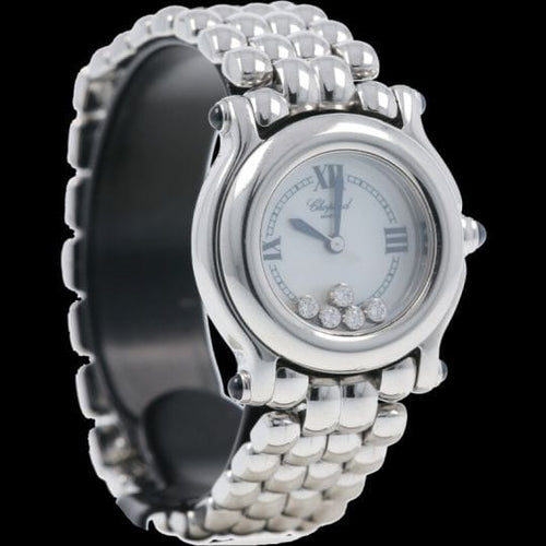 Montre Chopard Happy Sport Mini - Montre femme quartz en acier 26 mm 58 Facettes MT42883