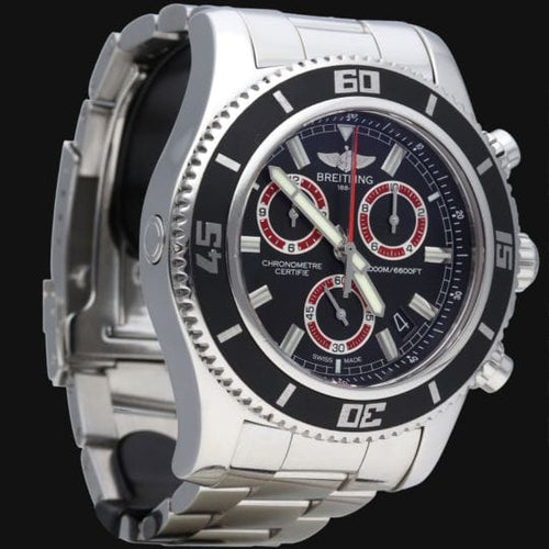 Montre Breitling Superocean - Montre chronographe M2000 en acier 58 Facettes MT42085