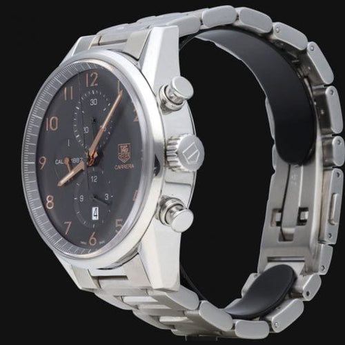 Montre TAG Heuer Carrera - Montre chronographe Calibre 1887 en acier 58 Facettes MT42823