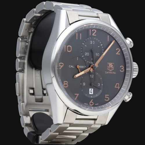 Montre TAG Heuer Carrera - Montre chronographe Calibre 1887 en acier 58 Facettes MT42823