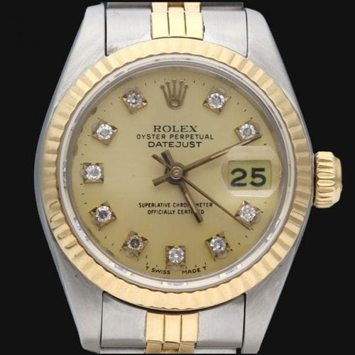 Montre Rolex Datejust - Montre femme 26 mm acier et or jaune 58 Facettes MT42412