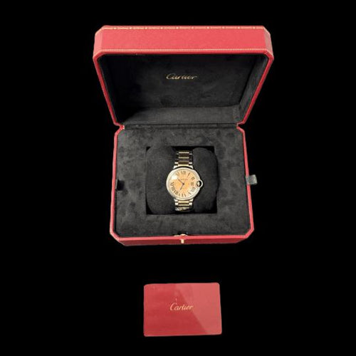 Montre Cartier Ballon Bleu - Montre 36 mm en or rose et acier 58 Facettes MT42917