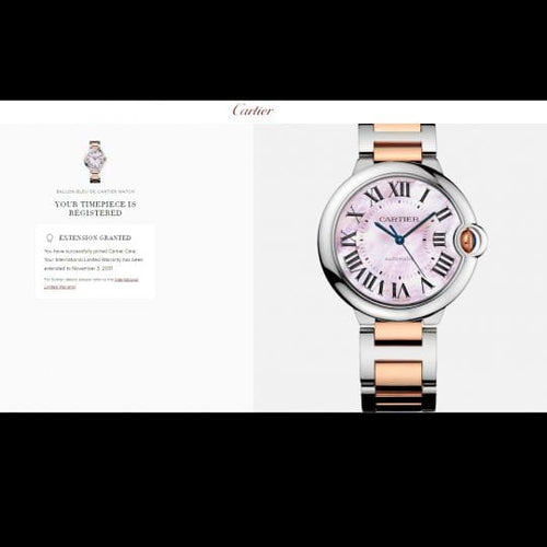 Montre Cartier Ballon Bleu - Montre 36 mm en or rose et acier 58 Facettes MT42917