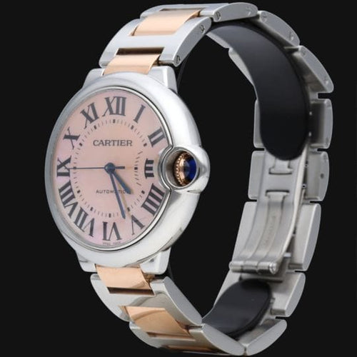 Montre Cartier Ballon Bleu - Montre 36 mm en or rose et acier 58 Facettes MT42917