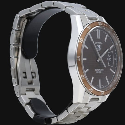 Montre TAG Heuer Carrera - Montre Calibre 5 automatique acier 39 mm 58 Facettes MT42821