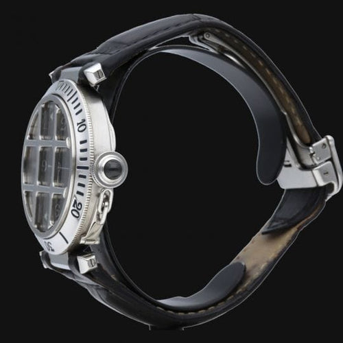 Montre Cartier Pasha - Montre automatique en acier 38 mm 58 Facettes MT42743