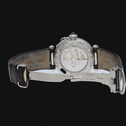 Montre Cartier Pasha - Montre automatique en acier 38 mm 58 Facettes MT42743