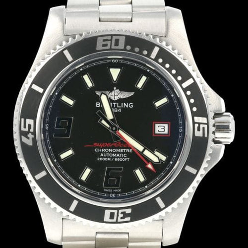 Montre Breitling Superocean - Montre homme automatique 44 mm en acier 58 Facettes MT42056
