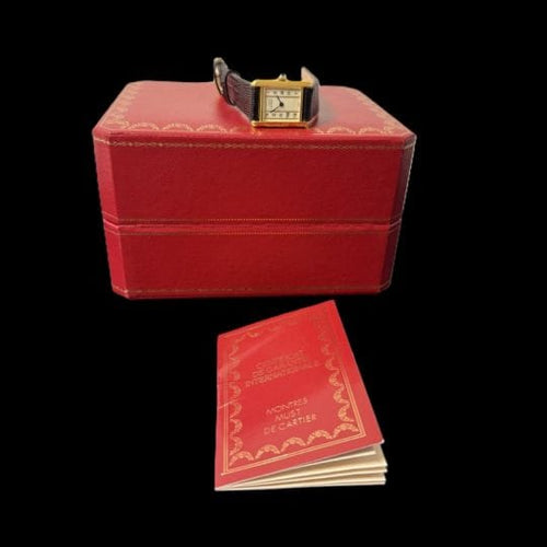 Montre Cartier Tank Vermeil - Montre femme à quartz 58 Facettes MT42666