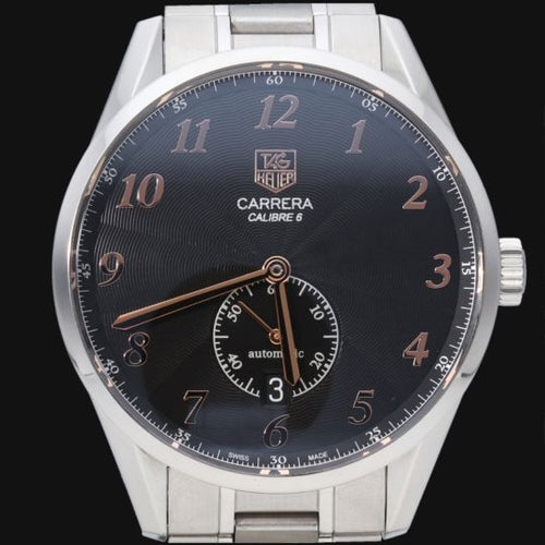 Montre Tag Heuer Carrera - Montre homme Calibre 6 en acier 58 Facettes MT42817