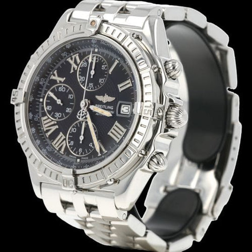 Montre Breitling Crosswind - Montre chronographe automatique homme en acier 58 Facettes MT42008