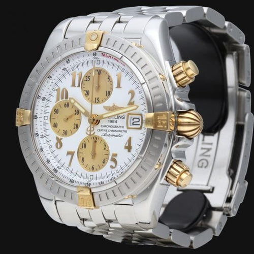 Montre Breitling Chronomat Evolution - Montre chronographe homme en or jaune et acier 58 Facettes MT42120