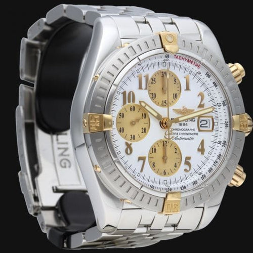 Montre Breitling Chronomat Evolution - Montre chronographe homme en or jaune et acier 58 Facettes MT42120
