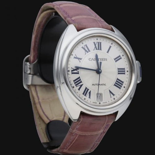 Montre Cartier Clé de Cartier - Montre automatique 35 mm en acier 58 Facettes MT42697