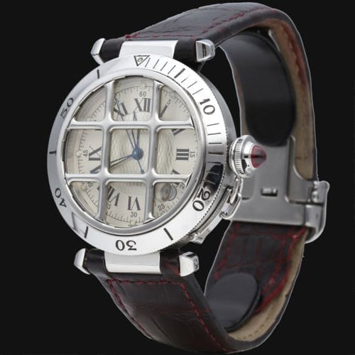 Montre Cartier Pasha - Montre automatique 38 mm en acier 58 Facettes MT42742