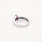 Bague 56.5 Bague or blanc, rubis et diamants 58 Facettes B250459
