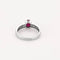 Bague 56.5 Bague or blanc, rubis et diamants 58 Facettes B250459