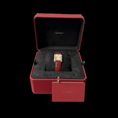 Montre Cartier Tank Anglaise - Montre à quartz en or rose 58 Facettes MT42941