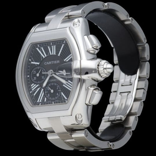 Montre Cartier Roadster - Montre chronographe automatique en acier 41 mm 58 Facettes MT41696