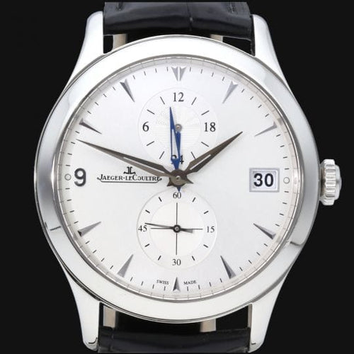 Montre Jaeger-LeCoultre Master Hometime - Montre homme automatique 40 mm en acier 58 Facettes MT43012