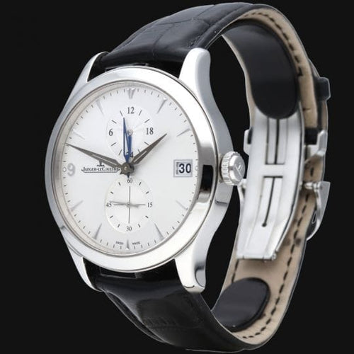Montre Jaeger-LeCoultre Master Hometime - Montre homme automatique 40 mm en acier 58 Facettes MT43012