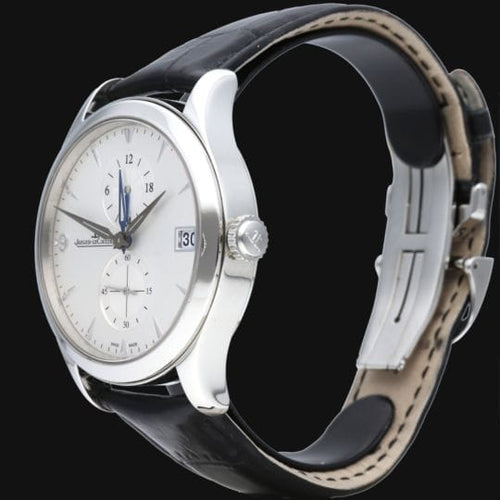 Montre Jaeger-LeCoultre Master Hometime - Montre homme automatique 40 mm en acier 58 Facettes MT43012