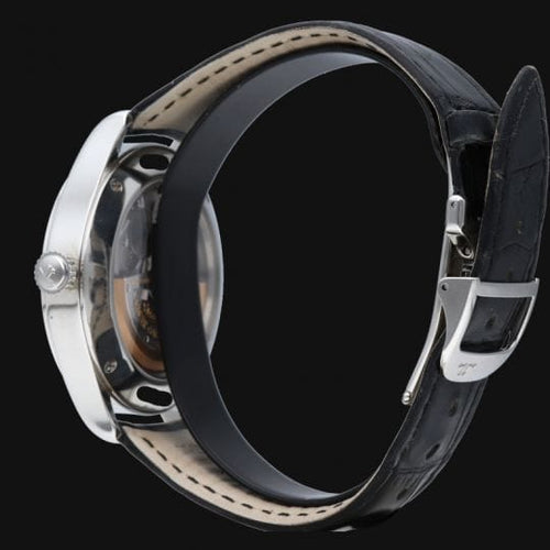 Montre Jaeger-LeCoultre Master Hometime - Montre homme automatique 40 mm en acier 58 Facettes MT43012