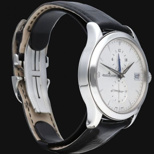 Montre Jaeger-LeCoultre Master Hometime - Montre homme automatique 40 mm en acier 58 Facettes MT43012