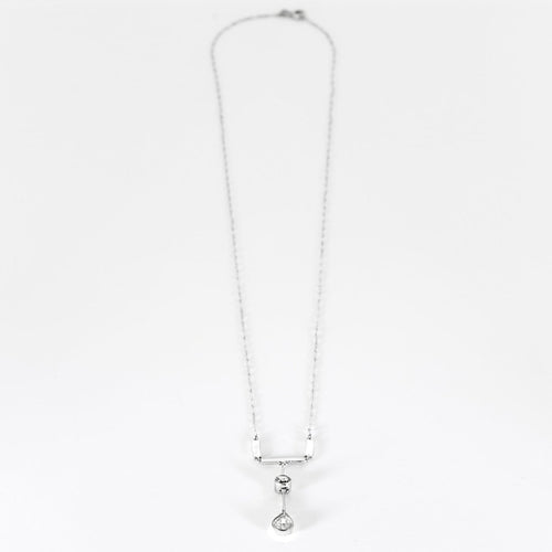 Collier Collier négligé en or blanc 18K et diamants 58 Facettes B250462