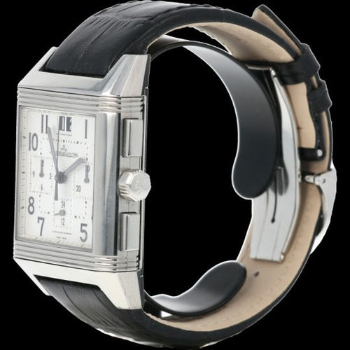 Montre Jaeger-LeCoultre Reverso Squadra - Montre GMT Chronograph en acier 58 Facettes MT43042