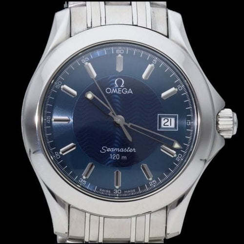 Montre Omega Seamaster 120M - Montre homme en acier, cadran bleu 58 Facettes MT43143
