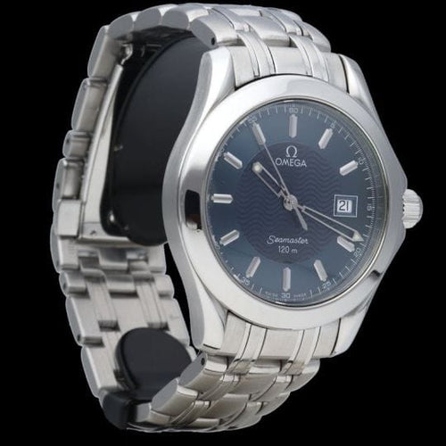 Montre Omega Seamaster 120M - Montre homme en acier, cadran bleu 58 Facettes MT43143
