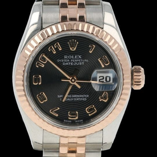 Montre Rolex Lady-Datejust 26 - Montre Oyster Perpetual en or rose et acier 58 Facettes MT42669
