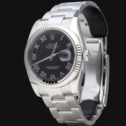 Montre Rolex Datejust - Montre 36 mm en acier et or blanc 58 Facettes MT43243