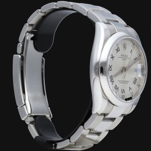 Montre Rolex Date - Montre 34 mm en acier 58 Facettes MT43265