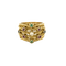 Bague 55 Bague bandeau mouvementée, or jaune, rubis, émeraudes et saphirs 58 Facettes B250458