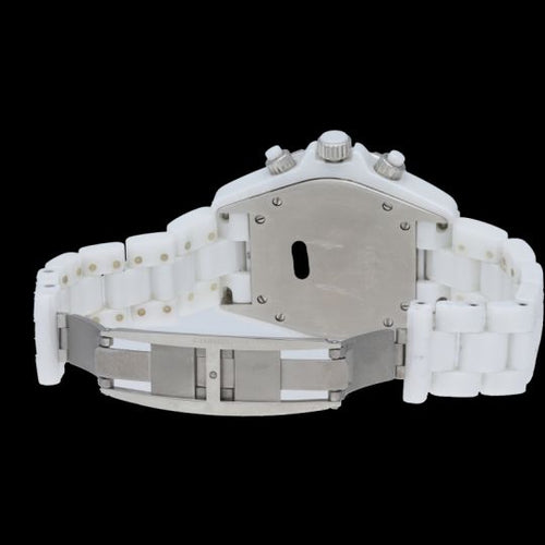 Montre Chanel J12 - Montre chronographe automatique en céramique blanche 58 Facettes MT42483