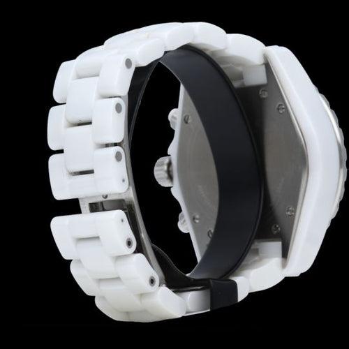 Montre Chanel J12 - Montre chronographe automatique en céramique blanche 58 Facettes MT42483