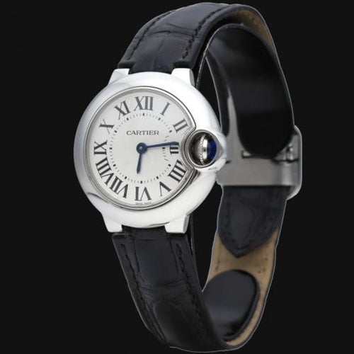 Montre Cartier Ballon Bleu de Cartier - Montre femme quartz 28 mm en acier 58 Facettes MT43379