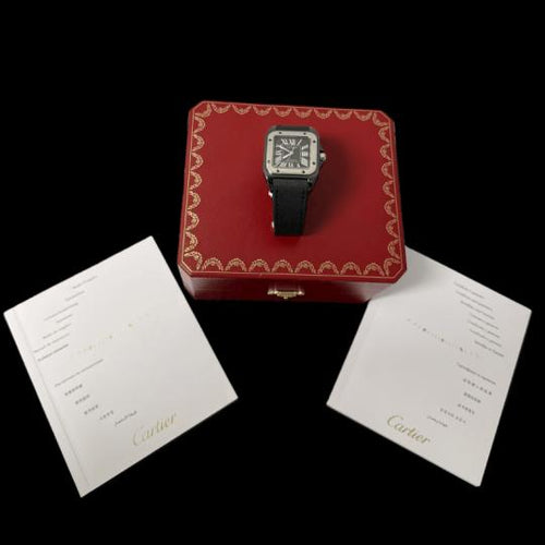 Montre Cartier Santos 100 - Montre automatique homme en acier 58 Facettes MT43373