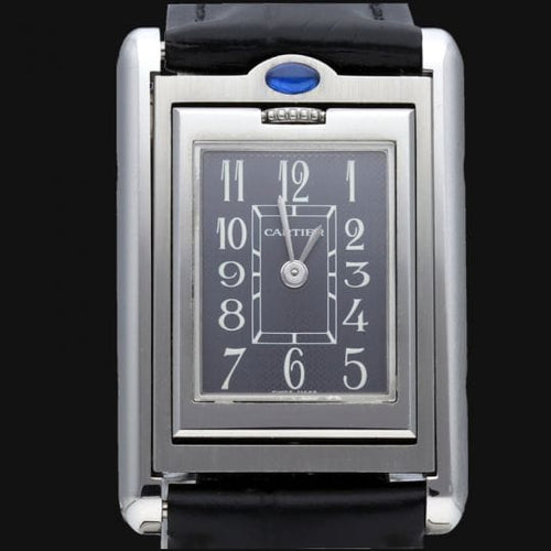 Montre Cartier Tank Basculante - Montre femme à quartz 32 x 22 mm 58 Facettes MT43227